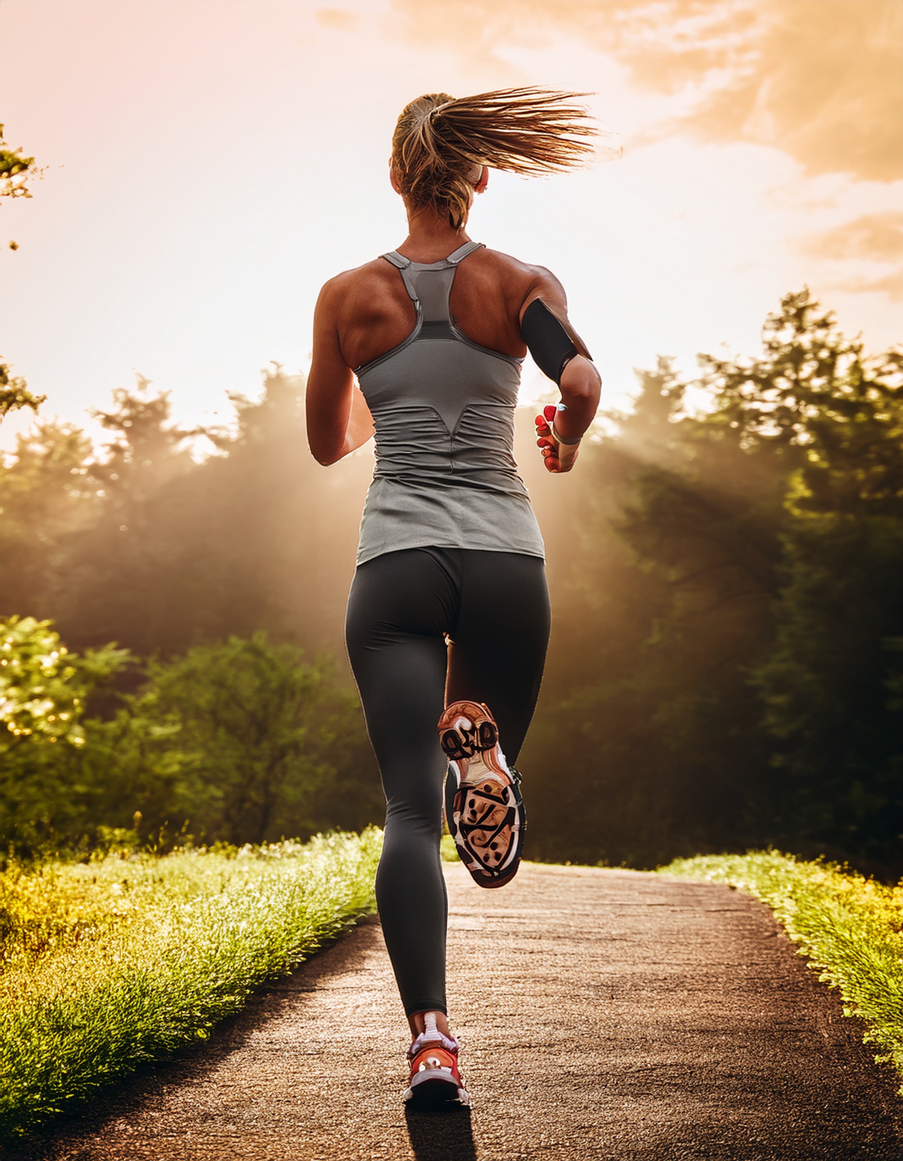 Ausdauertraining auf einer Laufstrecke
